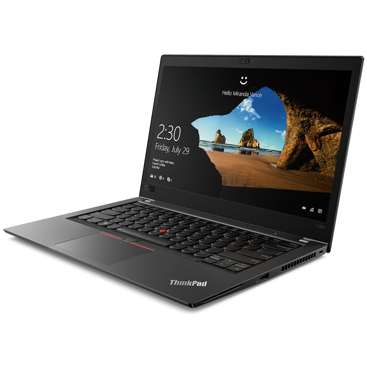 Lenovo ThinkPad T480s - PC Portable 14" Core i5, 16 Go RAM, 256 Go SSD, Clavier AZERTY - Français