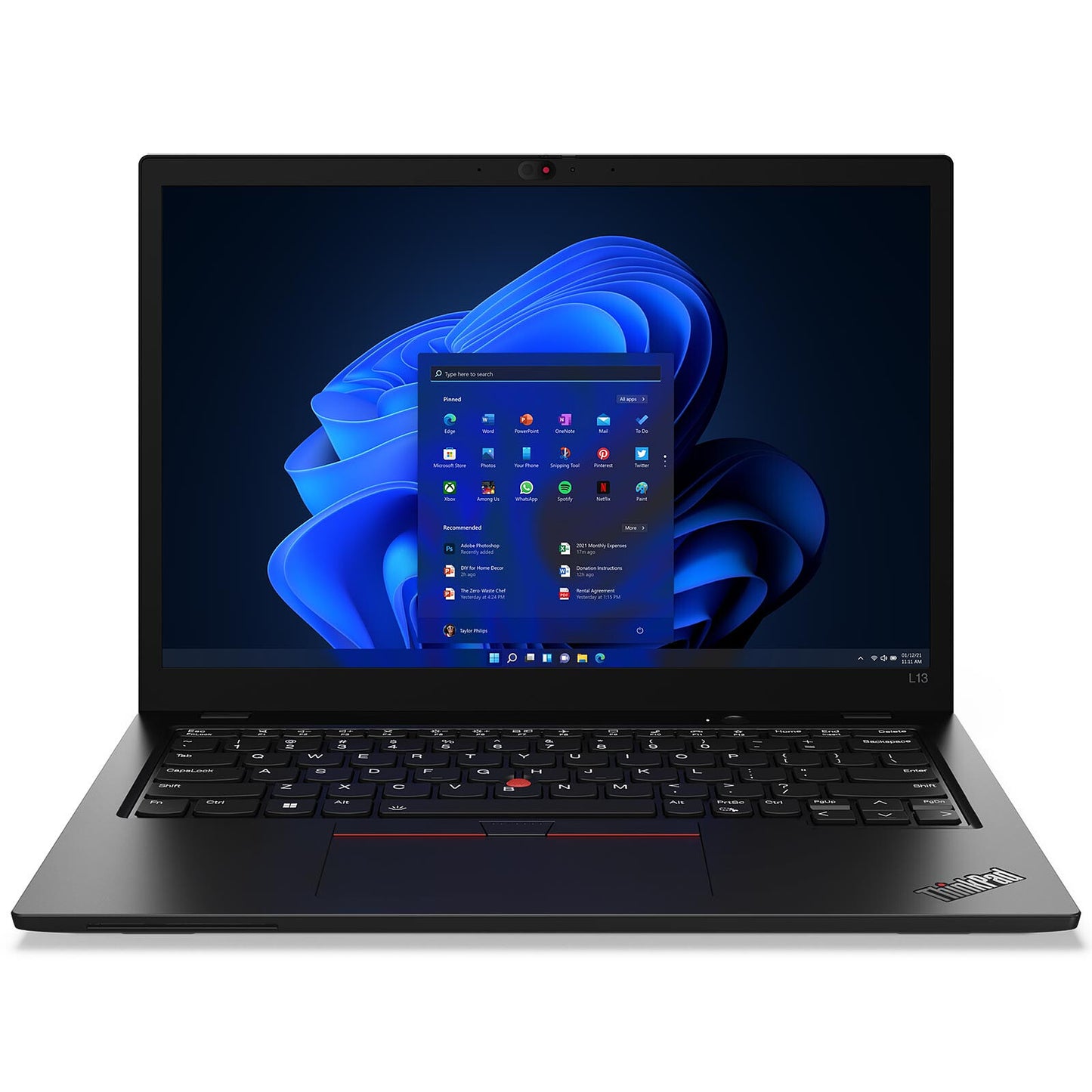 Lenovo ThinkPad L13 Gen 2 - PC Portable 13" Core i7, 16 Go RAM, 256 Go SSD, Clavier AZERTY - Français